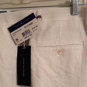 Tommy Hilfiger Linen Blend White Dress Pants